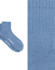 Vintage Palette – Box of 6 colorful quarter sports socks in organic cotton