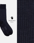 St. Moritz – Box mit 6 Socken aus Merinowolle – Gerippte & Pois