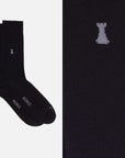 Royal Evening Box of 6 crew socks - Dots, Ribs, Solid Colors & Designs