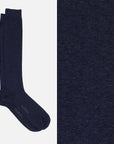Nobile Essential – Einfarbige Melange Kniestrümpfe