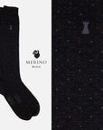 Casino Royale - Box of 6 knee high Merino wool socks - Mixed designs