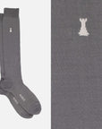 Federico II – Einfarbige Kniestrümpfe Socken
