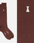 Federico II – Einfarbige Kniestrümpfe Socken