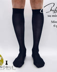 Tailor made - Knee high chiffon socks in Filoscozia® cotton (6 pairs or more)