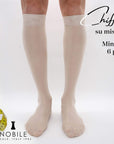 Tailor made - Knee high chiffon socks in Filoscozia® cotton (6 pairs or more)