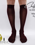 Tailor made - Knee high chiffon socks in Filoscozia® cotton (6 pairs or more)