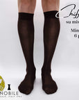 Tailor made - Knee high chiffon socks in Filoscozia® cotton (6 pairs or more)