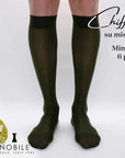 Tailor made - Knee high chiffon socks in Filoscozia® cotton (6 pairs or more)