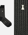 Dalì - Men's Crew Sock with Artistic Ribs in Filoscozia®