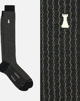 Dalì - Kniestrumpf Herren mit Kunstrippen in Filoscozia®