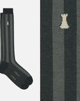 Dante – Men's Wide-Rib Knee-High Socks in noble cotton yarn, Filoscozia®