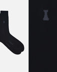 Dante – Men's Wide-Rib Crew Socks in noble cotton yarn, Filoscozia®