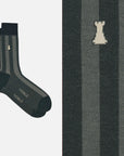 Dante – Men's Wide-Rib Crew Socks in noble cotton yarn, Filoscozia®