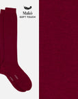 Jasmine - Solid color Knee-High Socks in soft Makò cotton