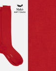 Jasmine - Solid color Knee-High Socks in soft Makò cotton