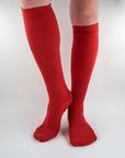 Jasmine - Solid color Knee-High Socks in soft Makò cotton