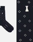 Mozart - Crew Sock in Tie Style in Filoscozia®