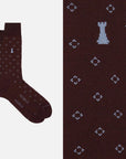 Mozart - Crew Sock in Tie Style in Filoscozia®