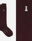 Federico II – Einfarbige Kniestrümpfe Socken