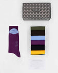 Colorful Days – 6-Pair Box of Crew Socks in Makò Cotton