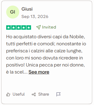 Recensione Trustpilot di Giusi, 5 stelle