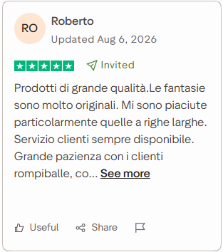 Recensione Trustpilot di Roberto, 5 stelle