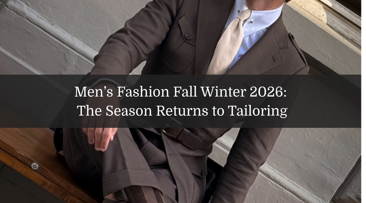 Tailoring is back, colors turn warm and deep, knitwear takes over. Here are the men’s fashion trends for fall winter 2026, and how to wear them without excess.