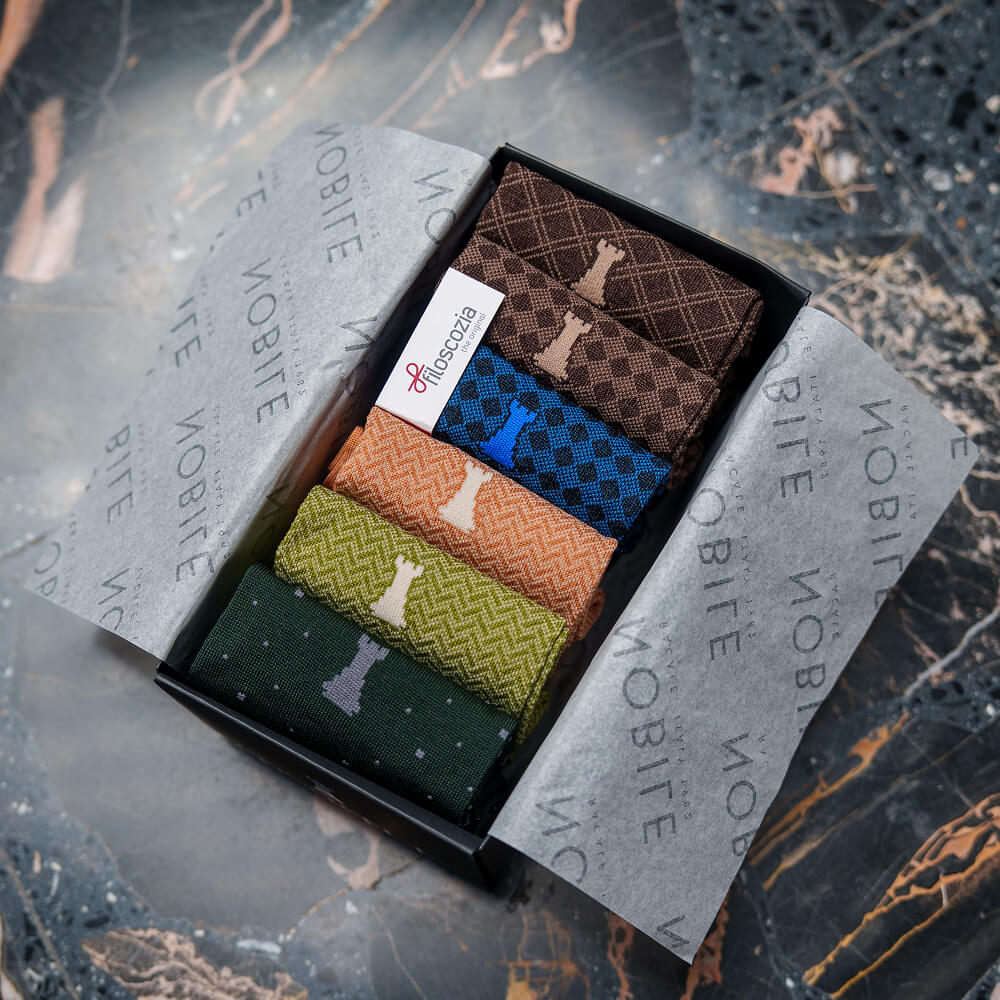 Box da 6 calze lunghe