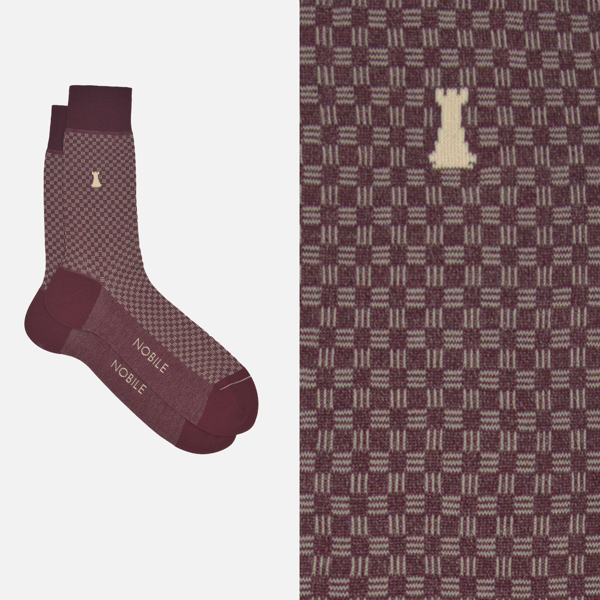 Bernin - Chaussettes à rayures géométriques