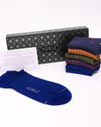 Box 6 Paar Sneakersocken mit Micro-Rippe – Nobile Woche