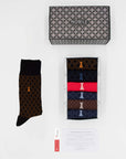 The Great Gatsby Box of 6 crew socks - Mixed designs