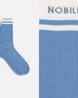 Sports socks in organic cotton with Nobile lettering