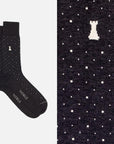 Trastevere Box of 6 Crew Socks - 2x Dots/2x Stripes/2x Micro Ribs