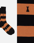 Classic Modern Box of 6 Crew Socks - 3x Stripes / 3x Micro Ribs