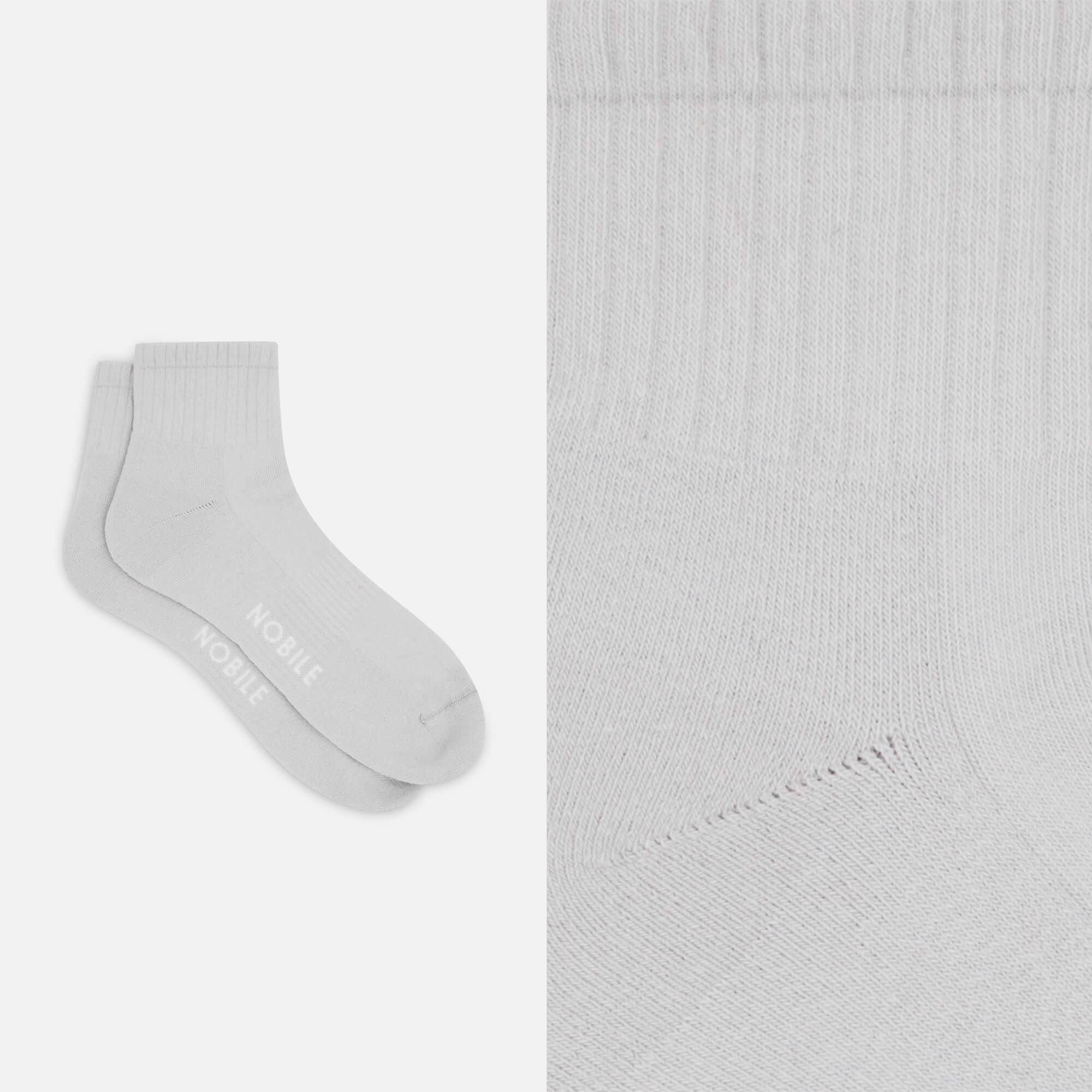 Kurze Sportsocken aus Biobaumwolle