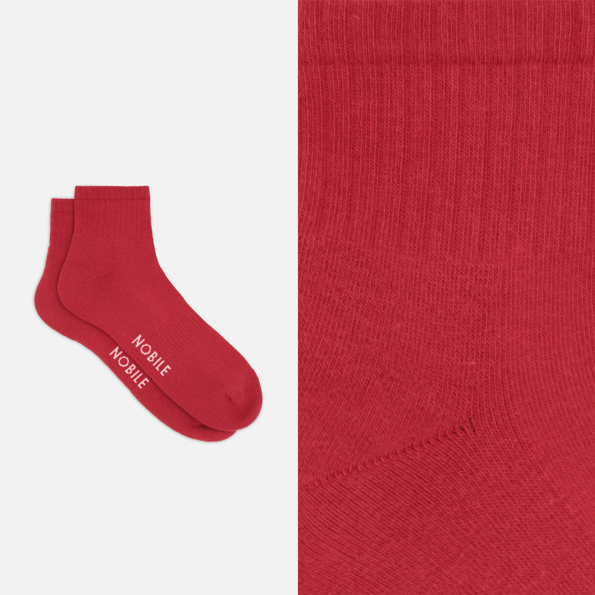 Kurze Sportsocken aus Biobaumwolle