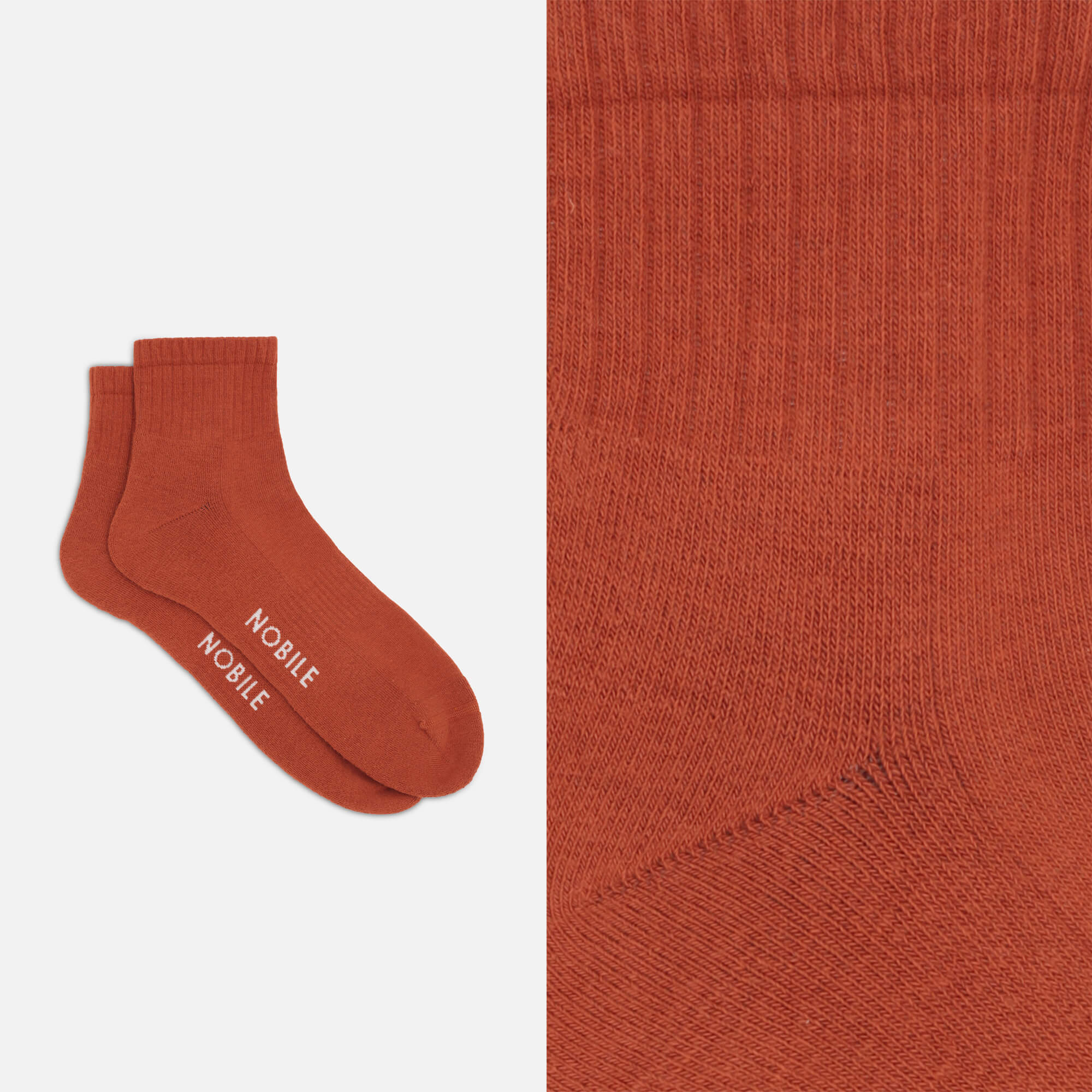 Kurze Sportsocken aus Biobaumwolle