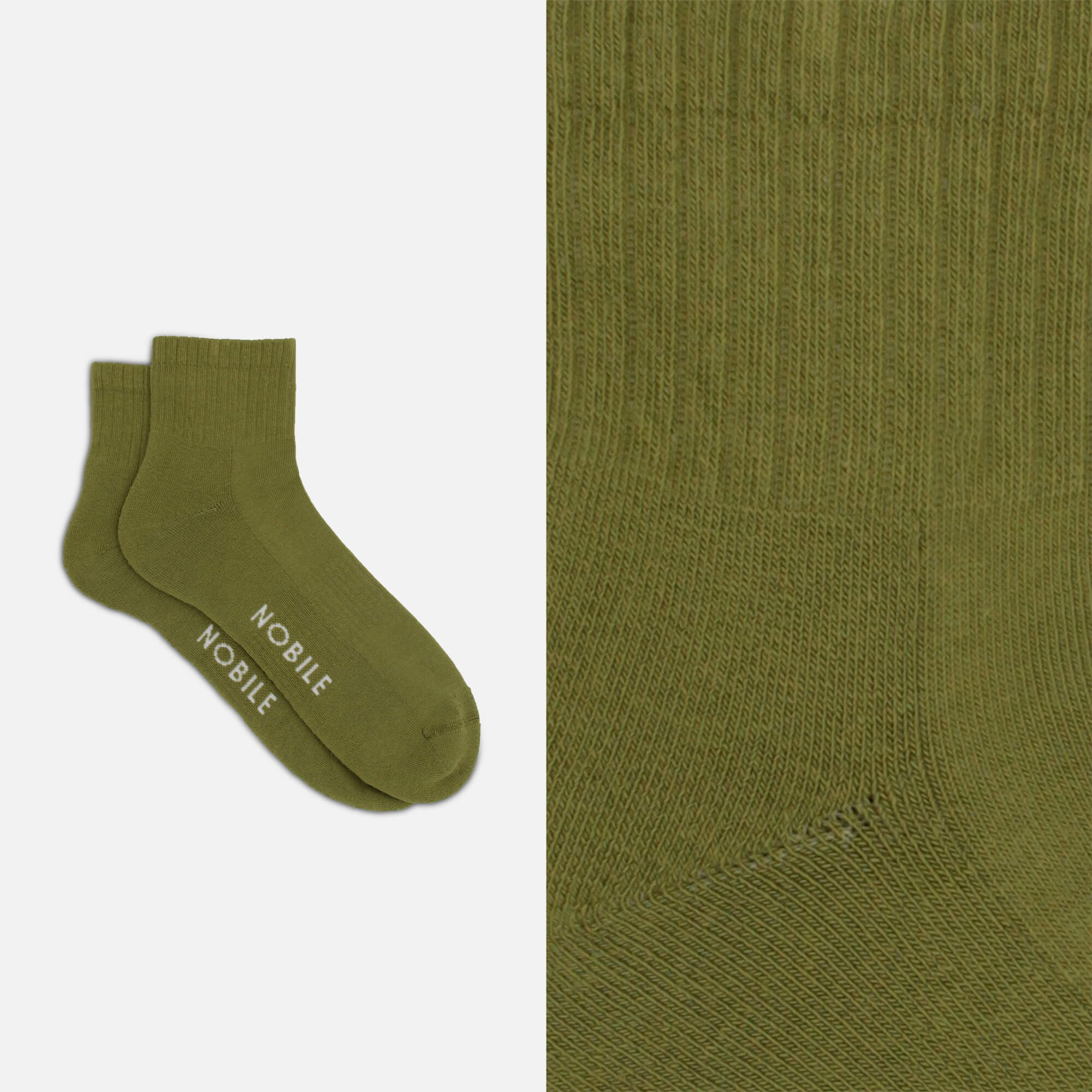 Kurze Sportsocken aus Biobaumwolle