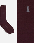 Caravaggio - Mèlange solid color crew socks