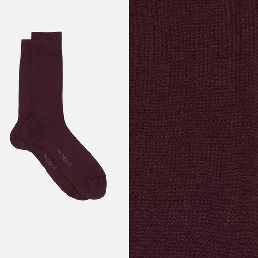 Nobile Essential - Mèlange solid color crew socks