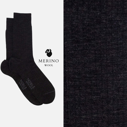 Tiziano – Socken aus Merinowolle mit Mikrogerippte