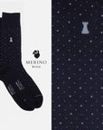 Machiavelli – Socken aus Merinowolle mit Pois