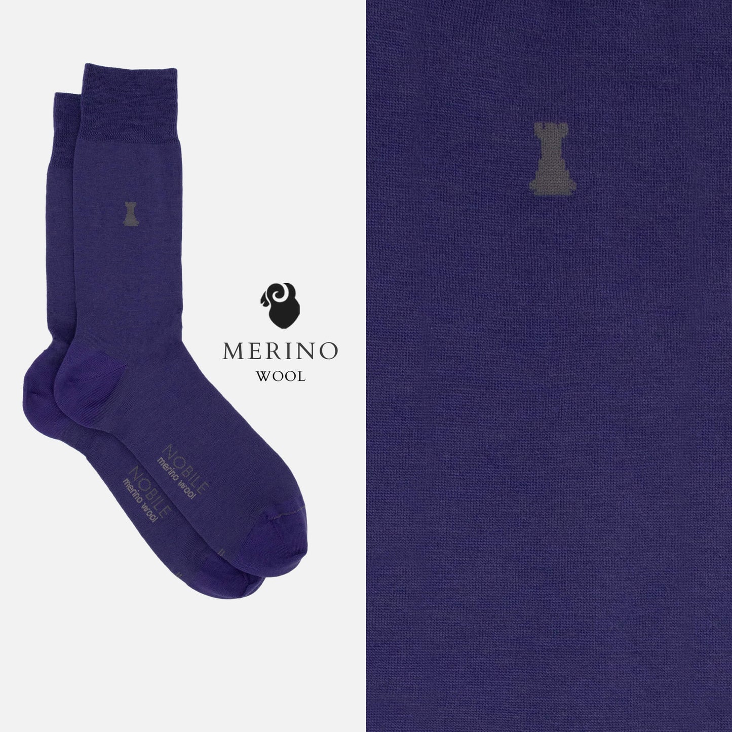 Colours of Wool – Box mit 6 Socken aus einfarbiger Merinowolle