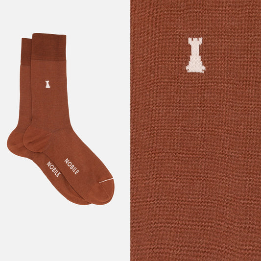 Federico II - Solid color crew socks