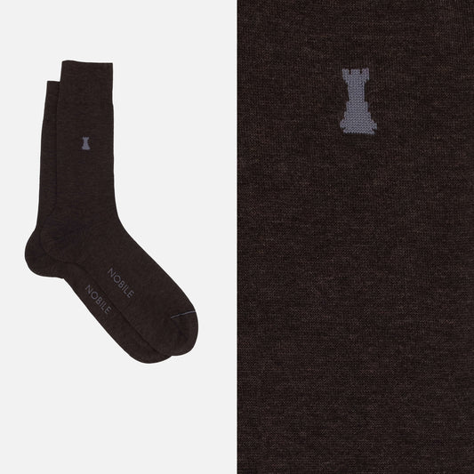 Caravaggio – Einfarbige Melange Socken