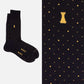 Royal Evening Box of 6 crew socks - Dots, Ribs, Solid Colors & Designs