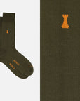 Federico II – Einfarbige Socken