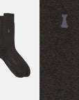 Caravaggio - Mèlange solid color crew socks
