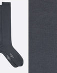 Box of 6 Knee-High Socks in Pure Mulberry Silk – Mixed Colours