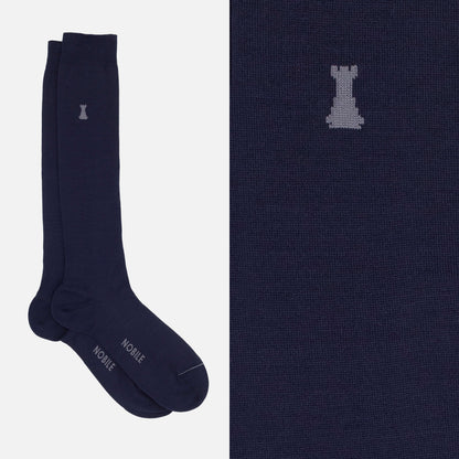 Federico II - Solid color knee high socks